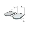 Filter, Innenraumluft FILTRON K 1069-2x Bild Filter, Innenraumluft FILTRON K 1069-2x
