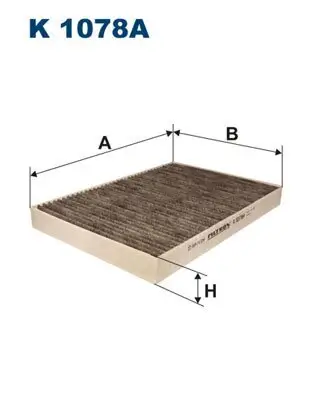 Filter, Innenraumluft FILTRON K 1078A Bild Filter, Innenraumluft FILTRON K 1078A