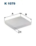 Filter, Innenraumluft FILTRON K 1079