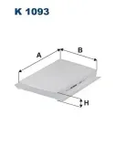 Filter, Innenraumluft FILTRON K 1093