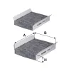 Filter, Innenraumluft FILTRON K 1105A-2x Bild Filter, Innenraumluft FILTRON K 1105A-2x