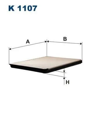 Filter, Innenraumluft FILTRON K 1107