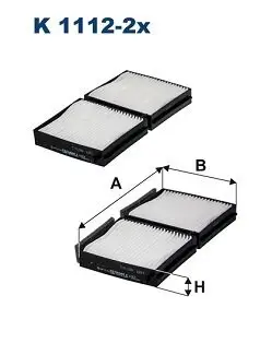 Filter, Innenraumluft FILTRON K 1112-2x