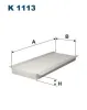 Filter, Innenraumluft FILTRON K 1113