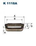 Filter, Innenraumluft FILTRON K 1118A