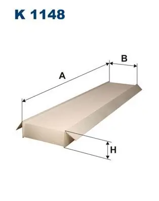 Filter, Innenraumluft FILTRON K 1148 Bild Filter, Innenraumluft FILTRON K 1148