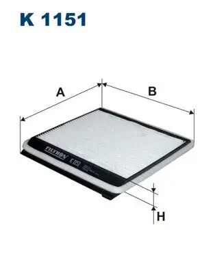 Filter, Innenraumluft FILTRON K 1151 Bild Filter, Innenraumluft FILTRON K 1151