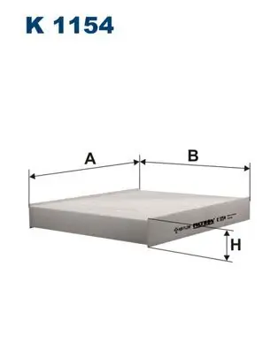 Filter, Innenraumluft FILTRON K 1154 Bild Filter, Innenraumluft FILTRON K 1154