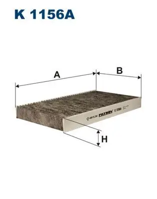 Filter, Innenraumluft FILTRON K 1156A Bild Filter, Innenraumluft FILTRON K 1156A