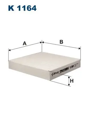 Filter, Innenraumluft FILTRON K 1164 Bild Filter, Innenraumluft FILTRON K 1164