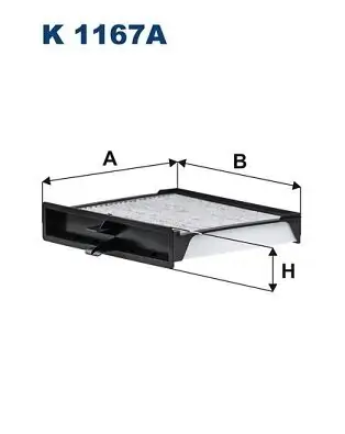 Filter, Innenraumluft FILTRON K 1167A Bild Filter, Innenraumluft FILTRON K 1167A