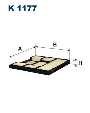 Filter, Innenraumluft FILTRON K 1177 Bild Filter, Innenraumluft FILTRON K 1177