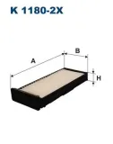 Filter, Innenraumluft FILTRON K 1180-2x