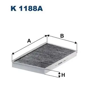 Filter, Innenraumluft FILTRON K 1188A Bild Filter, Innenraumluft FILTRON K 1188A