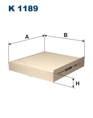 Filter, Innenraumluft FILTRON K 1189 Bild Filter, Innenraumluft FILTRON K 1189