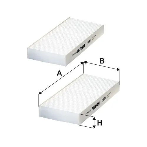 Filter, Innenraumluft FILTRON K 1198-2x Bild Filter, Innenraumluft FILTRON K 1198-2x