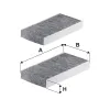 Filter, Innenraumluft FILTRON K 1198A-2x Bild Filter, Innenraumluft FILTRON K 1198A-2x