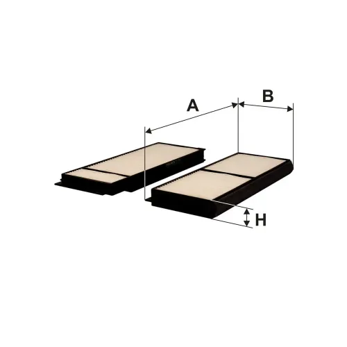 Filter, Innenraumluft FILTRON K 1212-2x Bild Filter, Innenraumluft FILTRON K 1212-2x