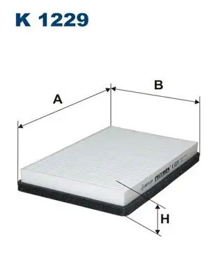 Filter, Innenraumluft FILTRON K 1229 Bild Filter, Innenraumluft FILTRON K 1229