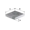 Filter, Innenraumluft FILTRON K 1236A Bild Filter, Innenraumluft FILTRON K 1236A