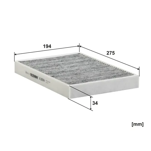 Filter, Innenraumluft FILTRON K 1237A Bild Filter, Innenraumluft FILTRON K 1237A