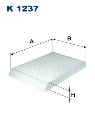 Filter, Innenraumluft FILTRON K 1237 Bild Filter, Innenraumluft FILTRON K 1237