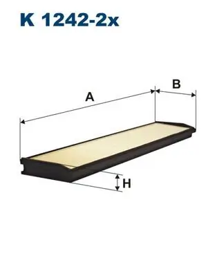 Filter, Innenraumluft FILTRON K 1242-2x