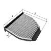Filter, Innenraumluft FILTRON K 1246A Bild Filter, Innenraumluft FILTRON K 1246A