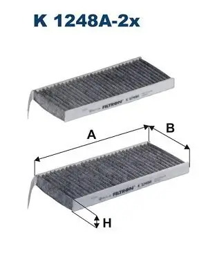 Filter, Innenraumluft FILTRON K 1248A-2x Bild Filter, Innenraumluft FILTRON K 1248A-2x