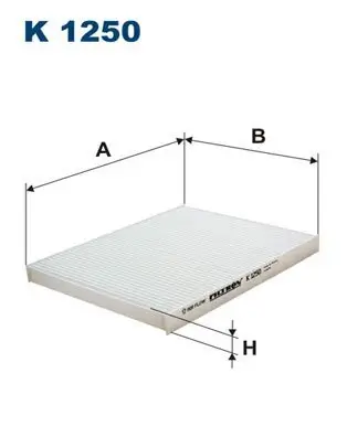 Filter, Innenraumluft FILTRON K 1250 Bild Filter, Innenraumluft FILTRON K 1250