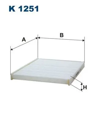 Filter, Innenraumluft FILTRON K 1251 Bild Filter, Innenraumluft FILTRON K 1251