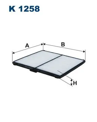 Filter, Innenraumluft FILTRON K 1258 Bild Filter, Innenraumluft FILTRON K 1258