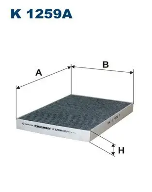 Filter, Innenraumluft FILTRON K 1259A Bild Filter, Innenraumluft FILTRON K 1259A