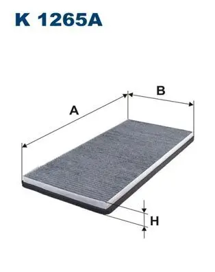 Filter, Innenraumluft FILTRON K 1265A Bild Filter, Innenraumluft FILTRON K 1265A