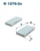 Filter, Innenraumluft FILTRON K 1279-2x