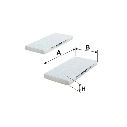 Filter, Innenraumluft FILTRON K 1289-2x Bild Filter, Innenraumluft FILTRON K 1289-2x