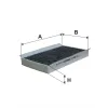 Filter, Innenraumluft FILTRON K 1296A Bild Filter, Innenraumluft FILTRON K 1296A