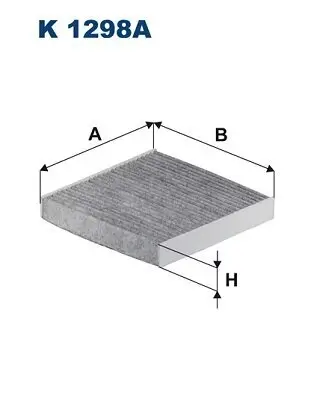 Filter, Innenraumluft FILTRON K 1298A Bild Filter, Innenraumluft FILTRON K 1298A