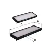 Filter, Innenraumluft FILTRON K 1304-2x Bild Filter, Innenraumluft FILTRON K 1304-2x