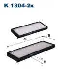 Filter, Innenraumluft FILTRON K 1304-2x