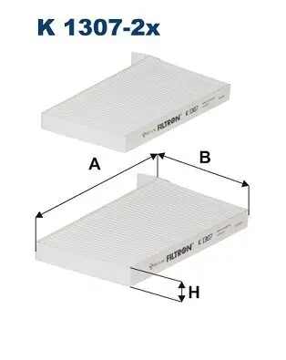 Filter, Innenraumluft FILTRON K 1307-2x