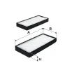 Filter, Innenraumluft FILTRON K 1309-2x Bild Filter, Innenraumluft FILTRON K 1309-2x