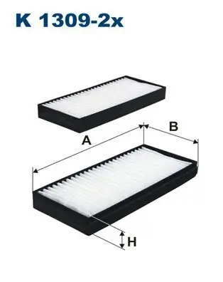 Filter, Innenraumluft FILTRON K 1309-2x