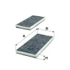 Filter, Innenraumluft FILTRON K 1319A-2x Bild Filter, Innenraumluft FILTRON K 1319A-2x