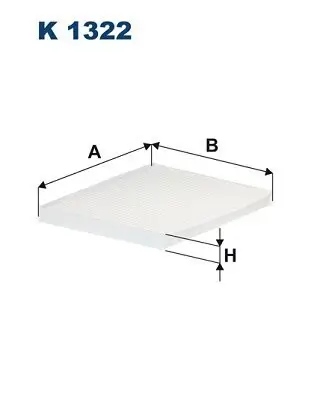 Filter, Innenraumluft FILTRON K 1322