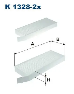 Filter, Innenraumluft FILTRON K 1328-2x Bild Filter, Innenraumluft FILTRON K 1328-2x