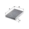Filter, Innenraumluft FILTRON K 1333A Bild Filter, Innenraumluft FILTRON K 1333A