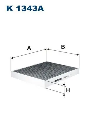 Filter, Innenraumluft FILTRON K 1343A