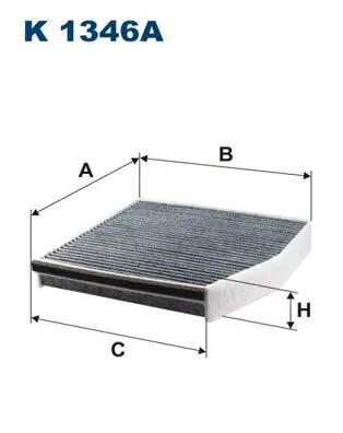 Filter, Innenraumluft FILTRON K 1346A Bild Filter, Innenraumluft FILTRON K 1346A