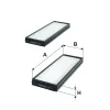 Filter, Innenraumluft FILTRON K 1357-2x Bild Filter, Innenraumluft FILTRON K 1357-2x
